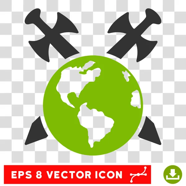 Espadas de la Tierra Eps Vector Icono — Vector de stock