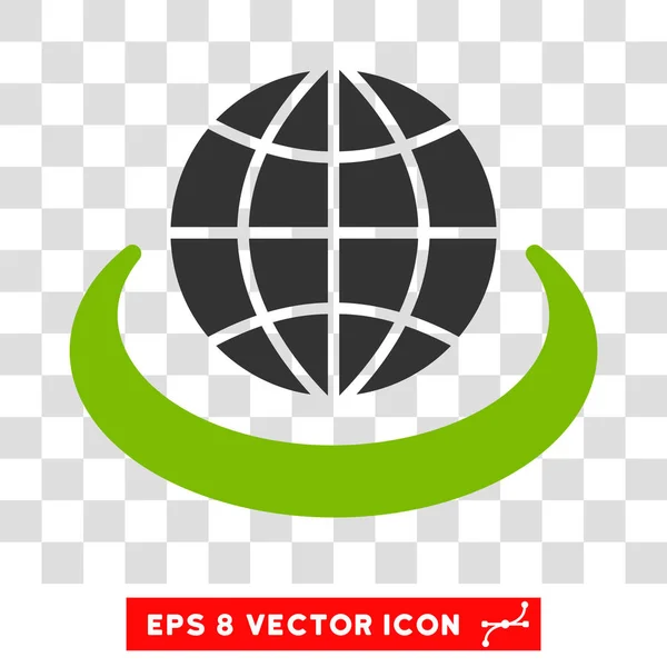 Векторная икона глобальной сети — стоковый вектор