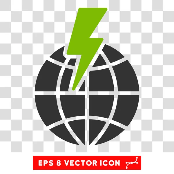 Icône vectorielle Eps de choc global — Image vectorielle
