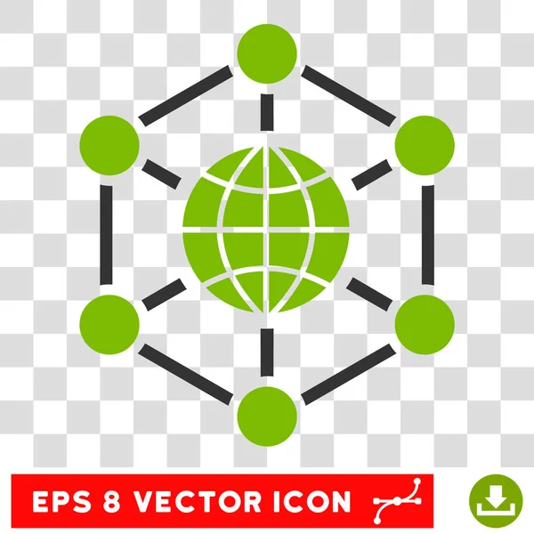 Глобальные веб Eps вектор значок — стоковый вектор