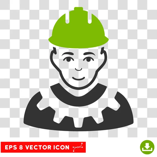 Industrial Builder Eps Vector Ícone — Vetor de Stock