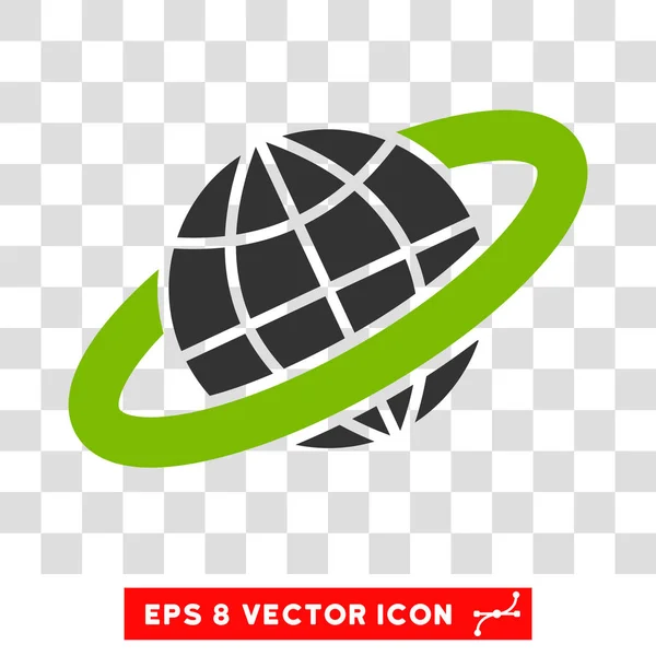 ग्रह अंगूठी ईपीएस वेक्टर प्रतीक — स्टॉक वेक्टर