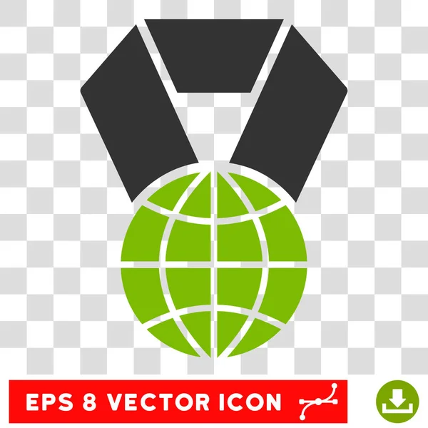 Prémio Mundial Eps Vector Icon — Vetor de Stock