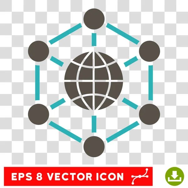 Globales Web-eps-Vektorsymbol — Stockvektor