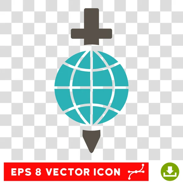 Глобальная векторная икона меча безопасности — стоковый вектор