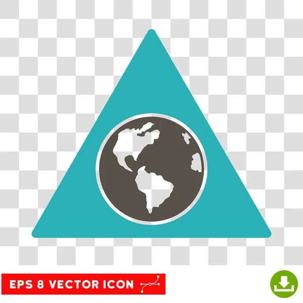 Terra Triangle Eps Vector Icon — Stock Vector