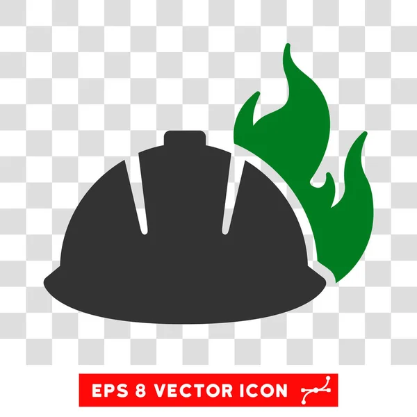 Casco de fuego Eps Vector Icono — Vector de stock