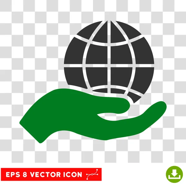 Globale Pflege Hand eps Vektor-Symbol — Stockvektor