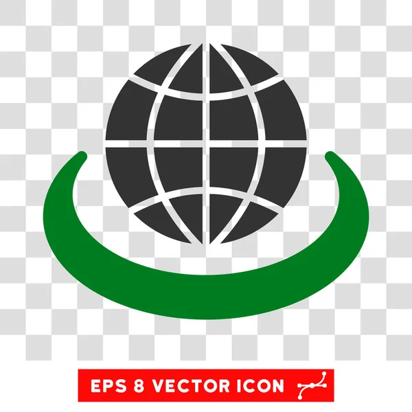Red global Eps Vector Icono — Vector de stock