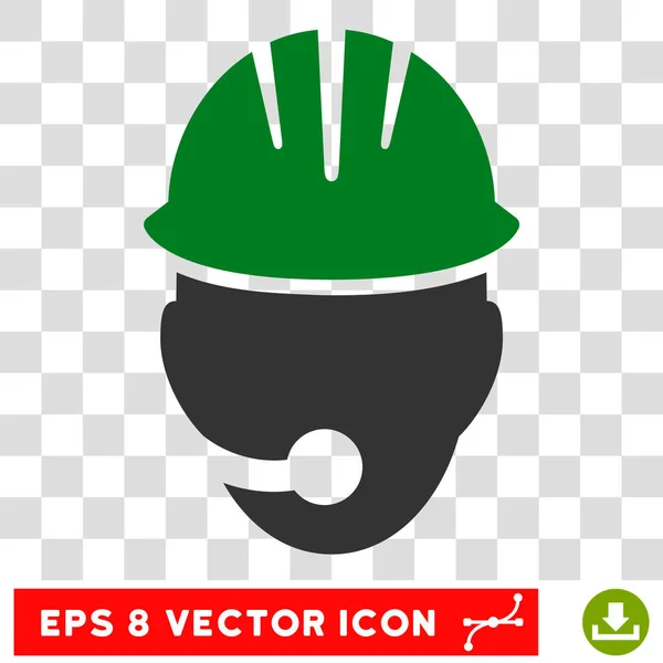 Operador industrial Eps Vector Icon — Vector de stock