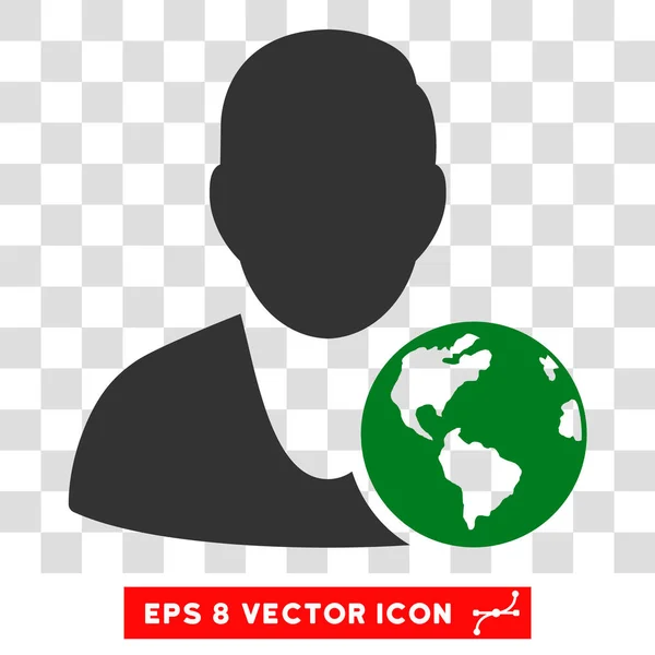 Internationaler manager eps vektorsymbol — Stockvektor