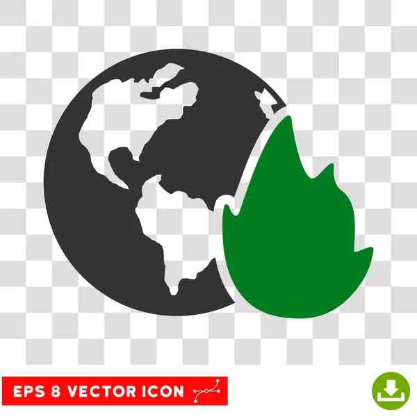 Planeta llama Eps Vector icono — Vector de stock