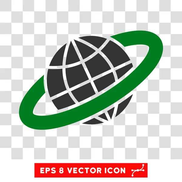Anel planetário Eps Vector Ícone — Vetor de Stock