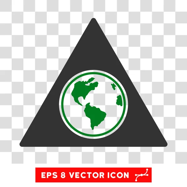 Terra Triângulo Eps Vector Ícone — Vetor de Stock