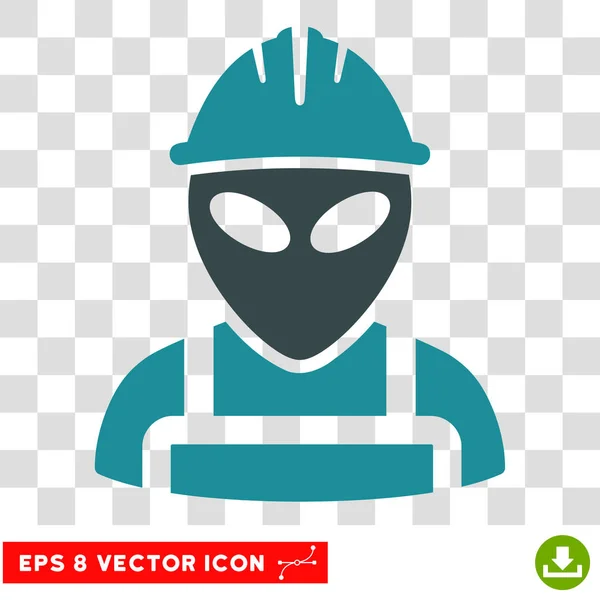 Alien Arbeiter eps Vektor Symbol — Stockvektor