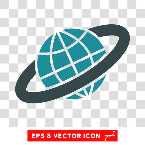 Anel planetário Eps Vector Ícone — Vetor de Stock