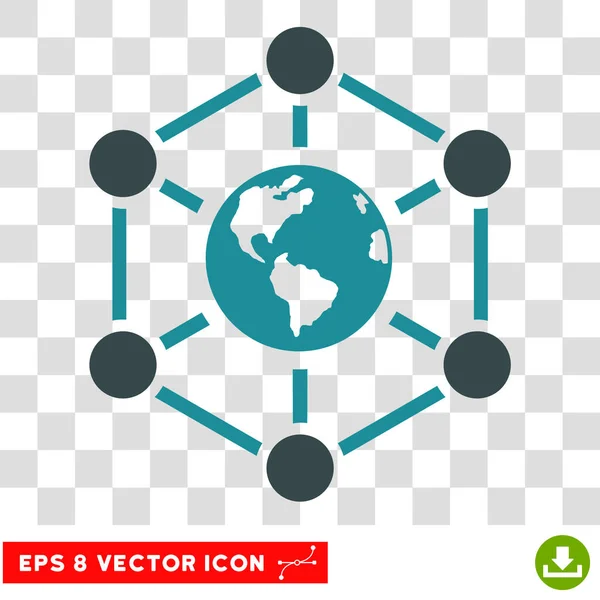 Weltweites Internet eps Vektor Symbol — Stockvektor