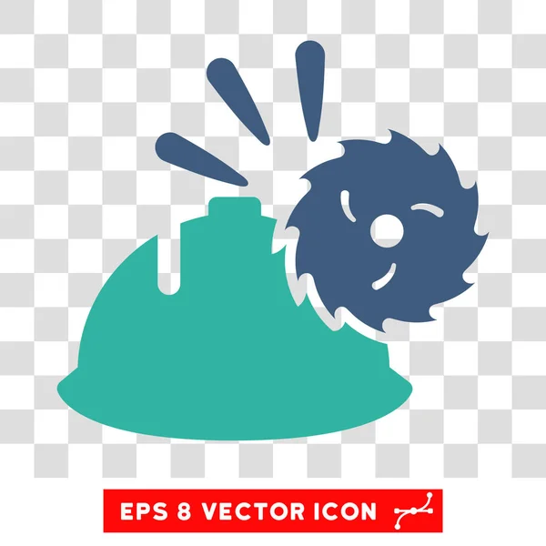 Icône vectorielle de protection de tête de lame circulaire Eps — Image vectorielle