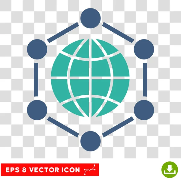 Cadre global Eps Icône vectorielle — Image vectorielle