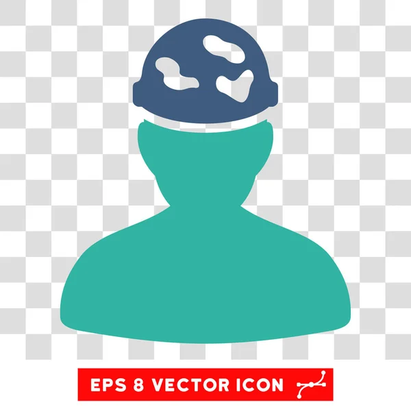 Soldado sob capacete manchado Eps vetor ícone — Vetor de Stock