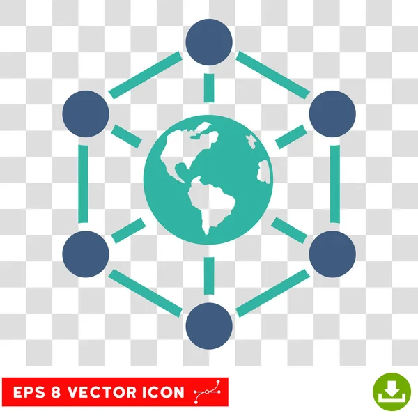 Internet Mundial Eps Vector Icon — Vetor de Stock