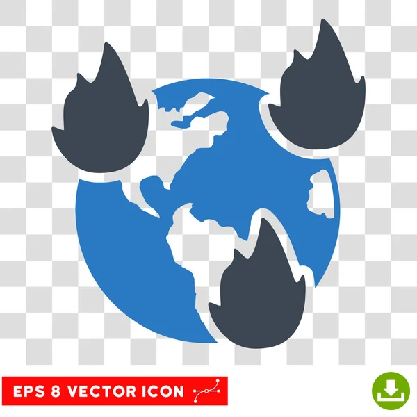 Earth Disasters Eps Vector Icon — Stock Vector