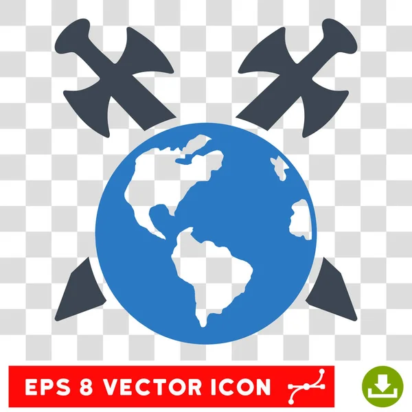 Espadas da Terra Eps Vector Ícone — Vetor de Stock