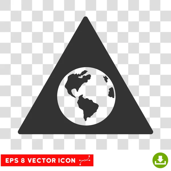 Aviso de Tierra Eps Vector Icono — Vector de stock