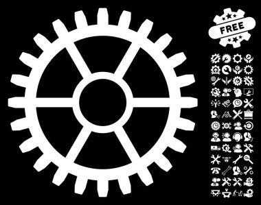 Saat tekerlek vektör simgesi araçlar Bonus ile