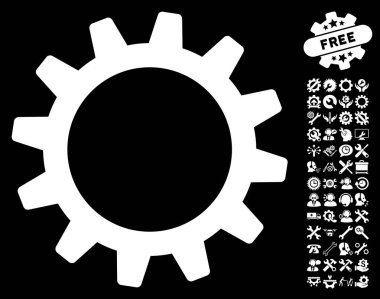 Karikatür vektör simge araçları Bonus ile