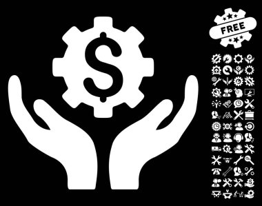 Bakım fiyat vektör simge araçları Bonus ile