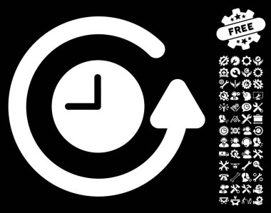 Saat vektör simgesi araçlar Bonus ile geri yükleme