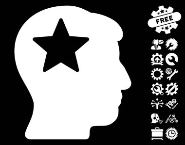 Yıldız baş araçları Bonus ile simge vektör