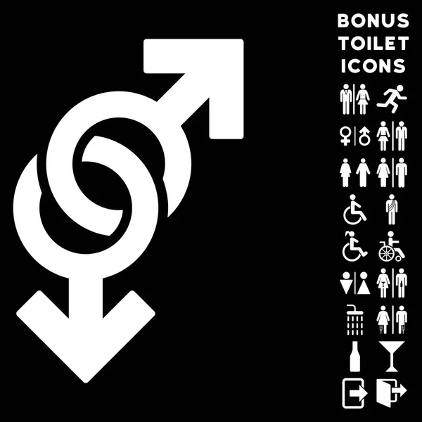 Homosexuell Symbol flache Vektor-Symbol und Bonus — Stockvektor