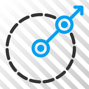 Yuvarlak alan çıkış vektör Eps simgesi