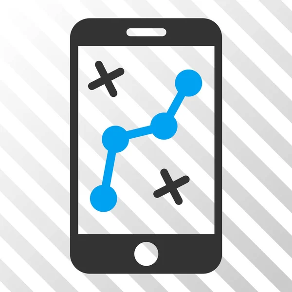 Route Smartphone Vektor eps Symbol — Stockvektor