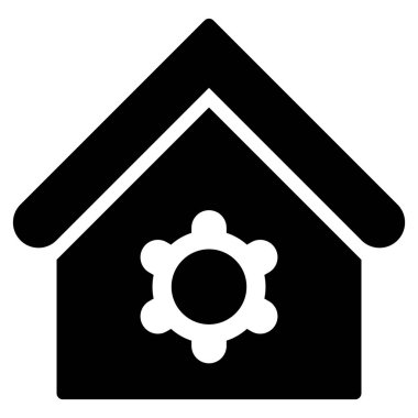 Sanayi Yapılar düz vektör simgesi