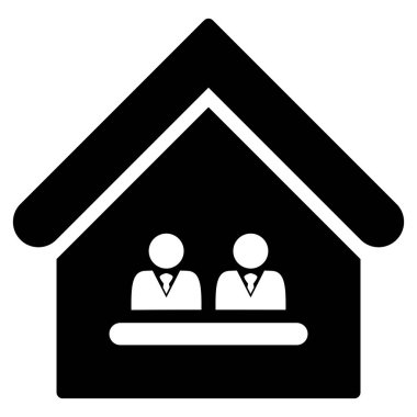 Yönetim Office düz vektör simgesi