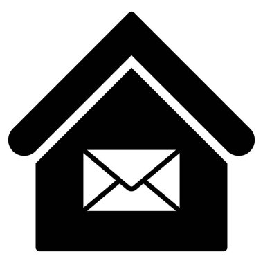 Postane düz vektör simgesi