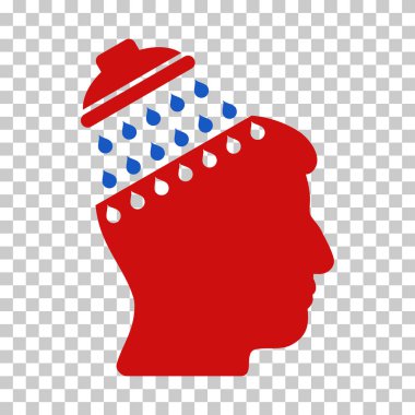 Beyin duş vektör simgesi