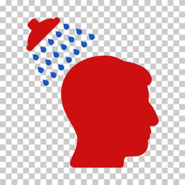 Kafa duş vektör simgesi