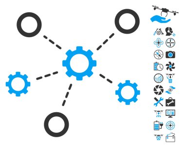Helikopter araçları Bonus ile vites ilişkiler simgesi