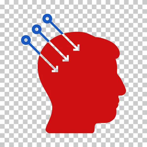 Neural Interface Connectors Vector Icon — Stock Vector