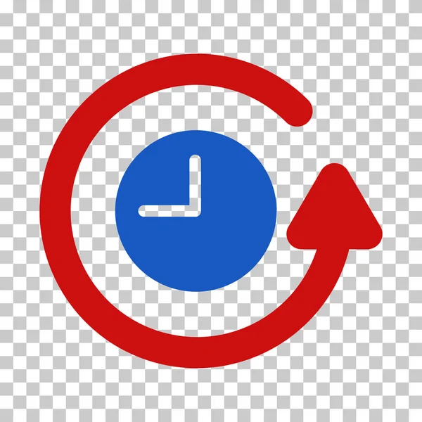 Restaurar icono de vector de reloj — Vector de stock