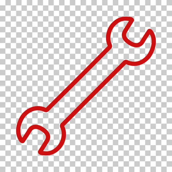 Contour Wrench Vector Icon — Stock Vector