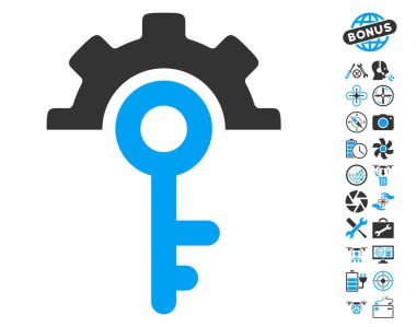 Helikopter araçları Bonus simgesiyle anahtar seçenekleri