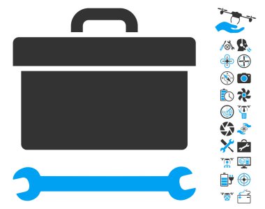 Helikopter araçları Bonus ile araç kutusu simgesi