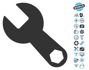 Helikopter araçları Bonus ile Wrench kutsal kişilerin resmi