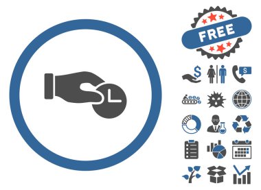 Zaman özellikleri düz vektör simge Bonus ile