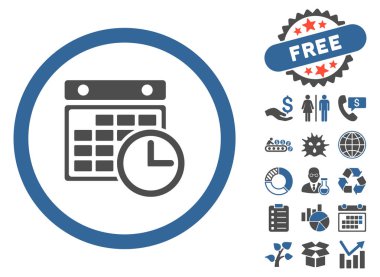 Uçus tarifesi düz vektör simge Bonus ile